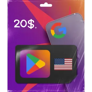 بطاقة قوقل بلاي 20$ (المتجر الامريكي) فولو 965 - Follow 965 بطاقات قوقل بلاي بطاقة قوقل بلاي 20$ (المتجر الامريكي) - فولو 965 - Follow 965